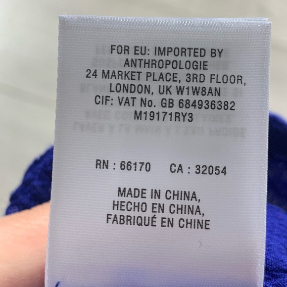 Anthropologie Meadow Rue Blue Salina Lace Long Sleeve Blouse - Picture 5 of 12